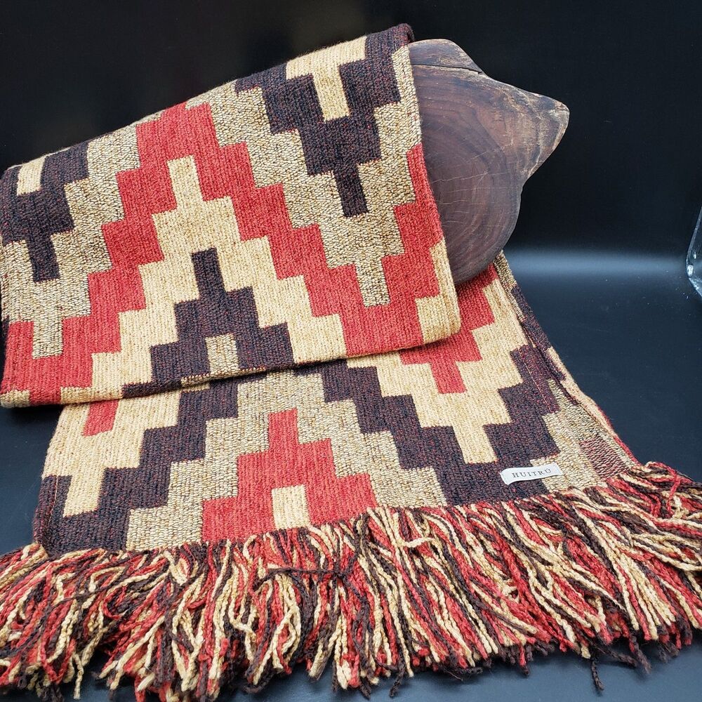 Authentic Huitrú Argentine Woven Table Runner Camino Ghala Tierra Boho 13x62